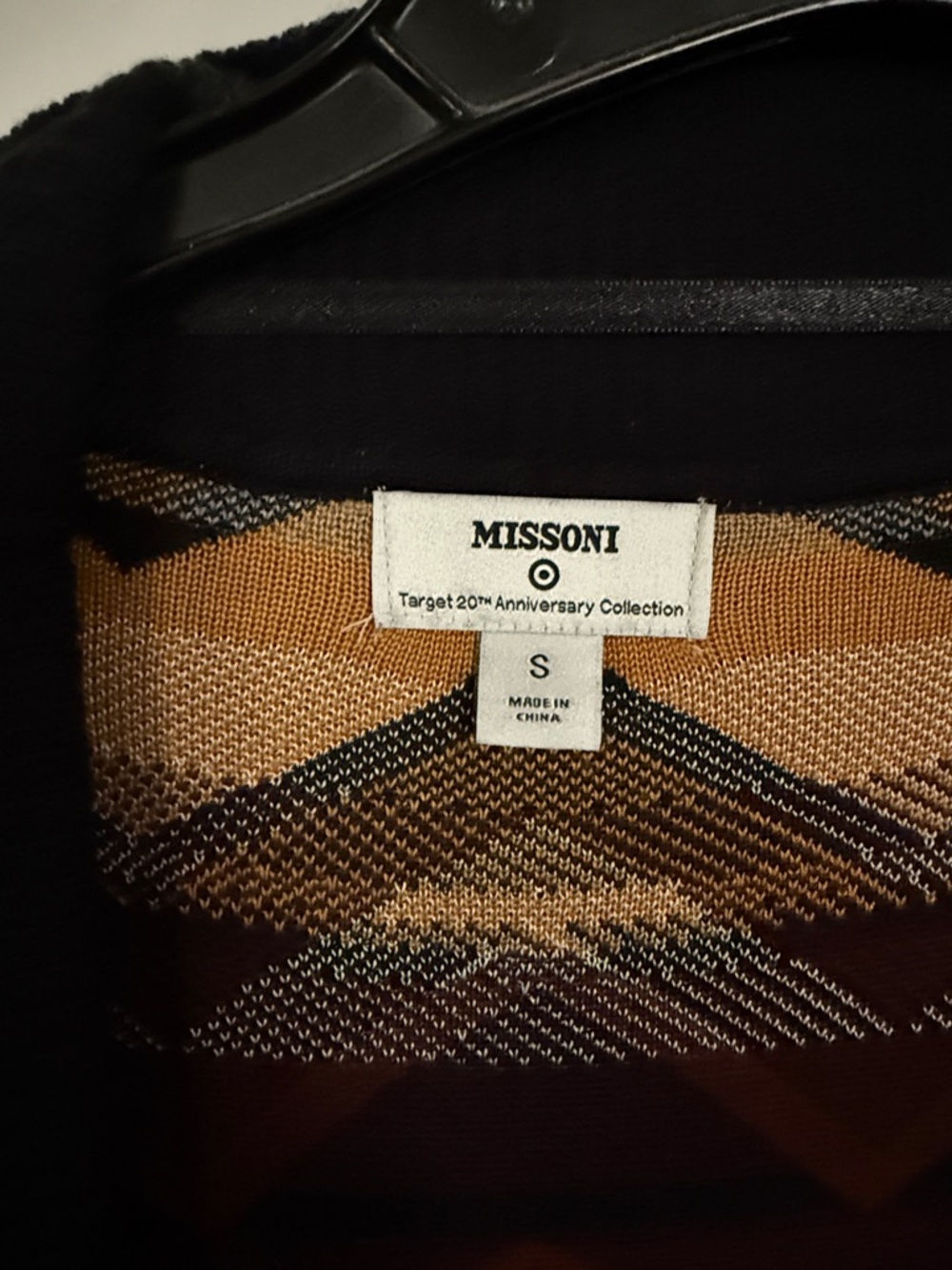 Missoni for Target Chevron Knit Cardigan in Rust, Mustard, Black, brown & Gray - Picture 2 of 8